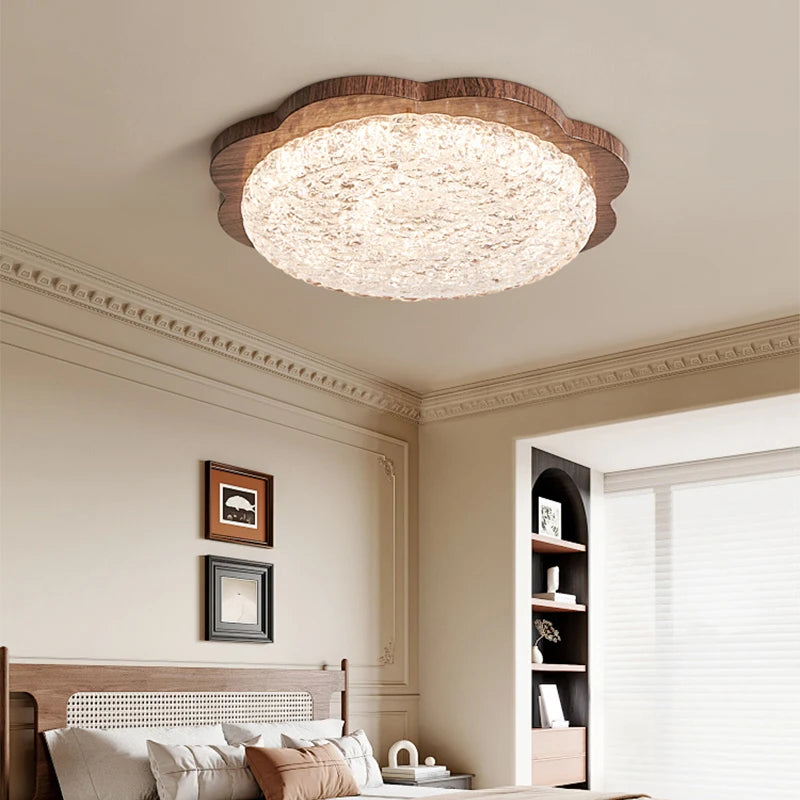 plafonnier rétro à spectre complet pour un éclairage doux