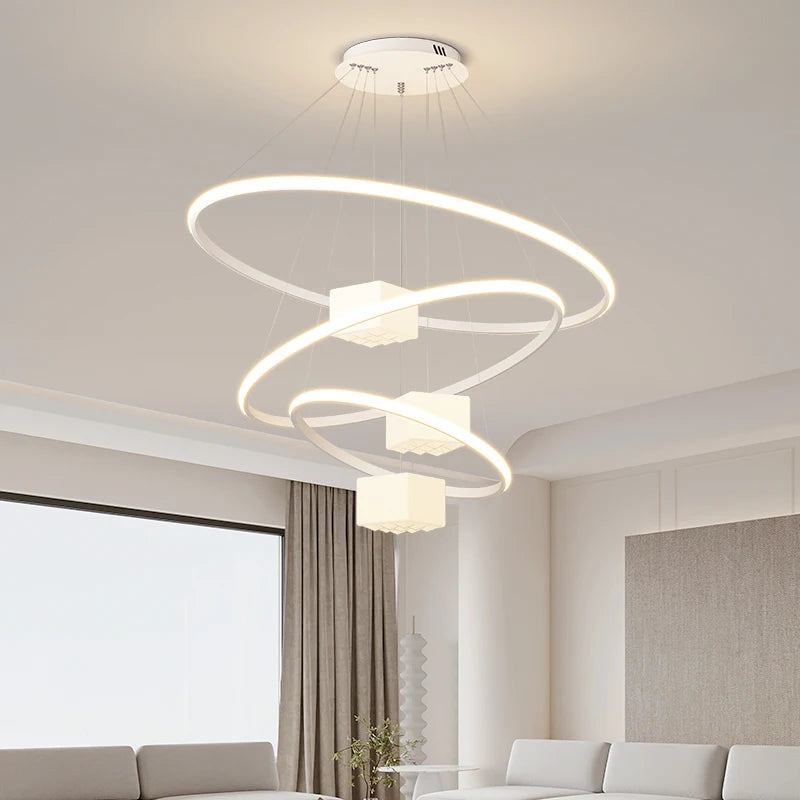 lustre moderne led pour éclairage intérieur décoratif