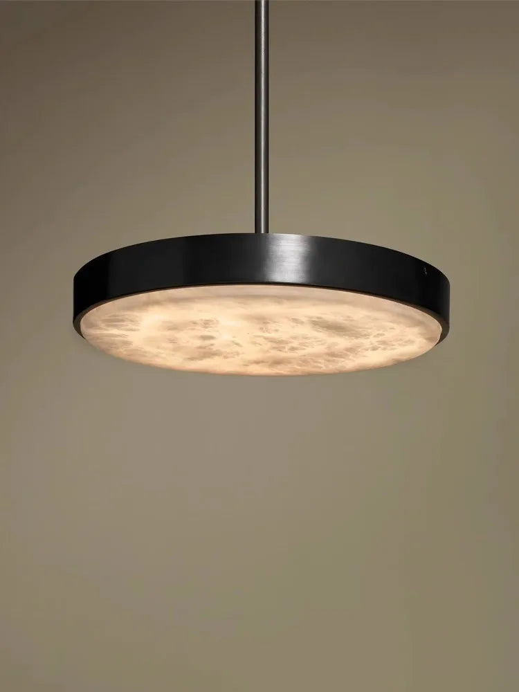 Lustre rétro en marbre noir