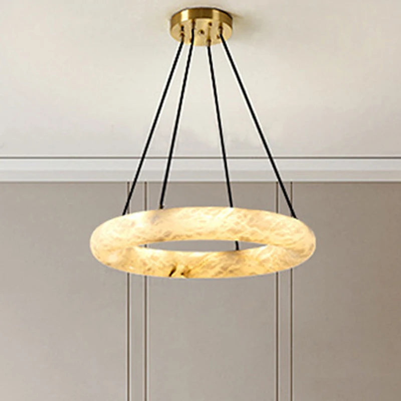 lustre en marbre naturel espagnol pour hôtel luxueux