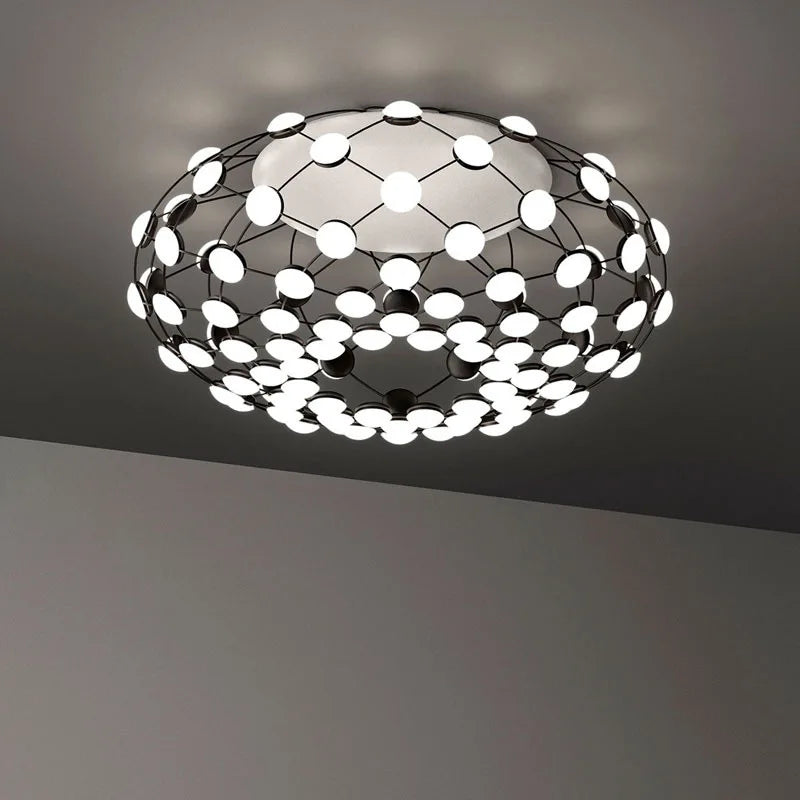 Lustre Designer italien Led nordique noir blanc salle à manger filet de pêche