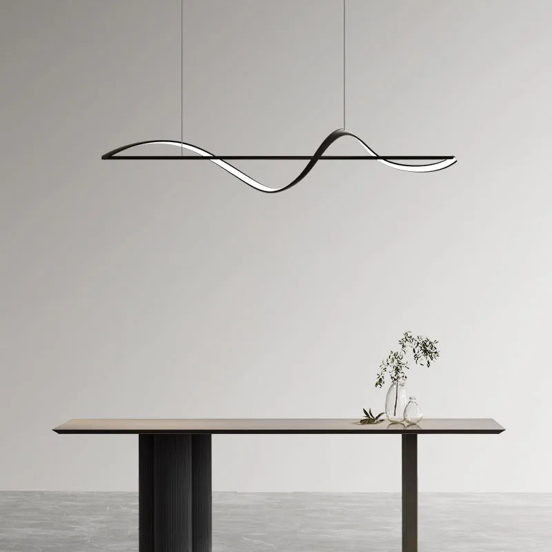 lustre moderne de restaurant bande longue minimaliste nouvelle collection 2023