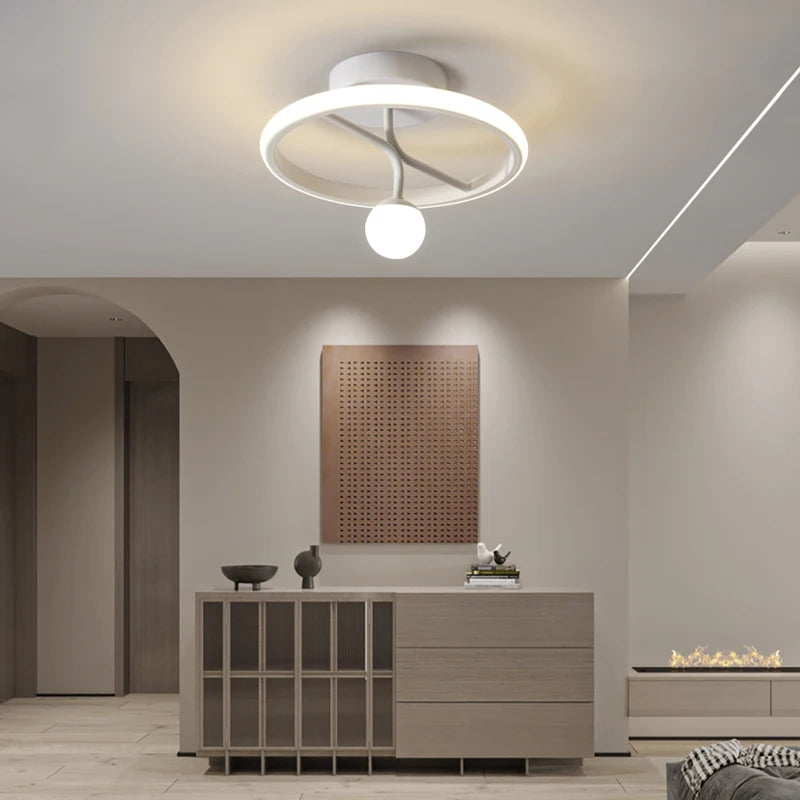 lustre moderne minimaliste pour entrée de restaurant