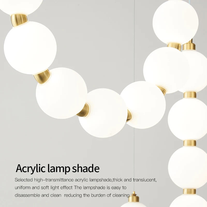 lustre français moderne en cuivre design bar lumière mode duplex simple