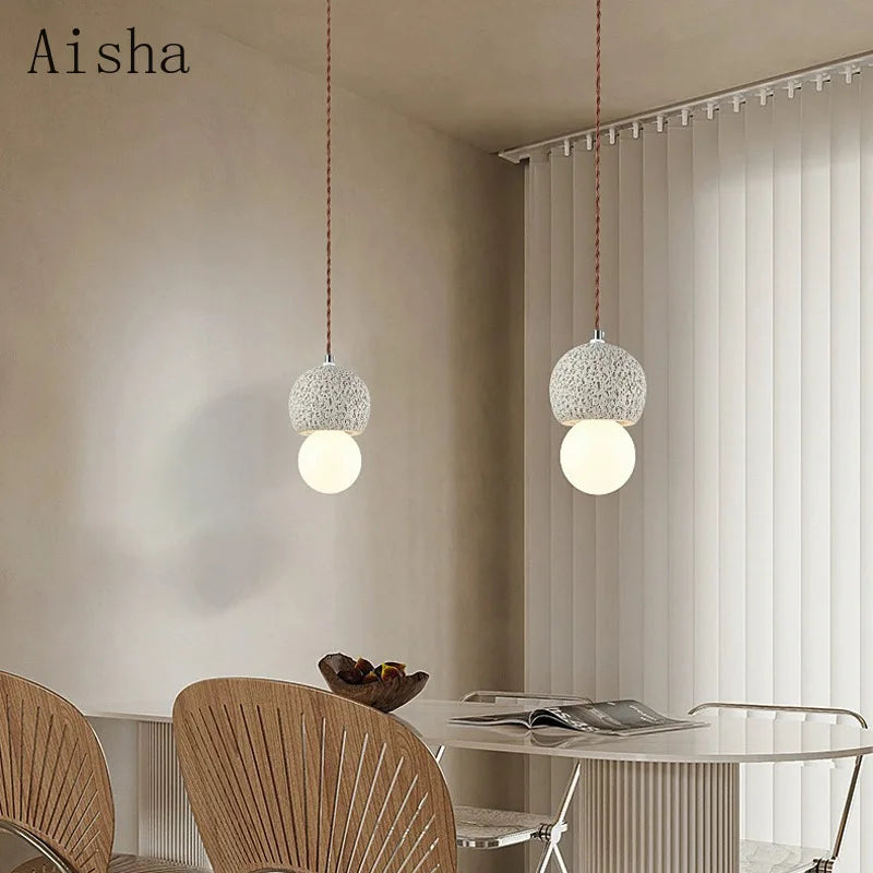 suspension wabi-sabi design luminaire nordique créatif pour intérieur