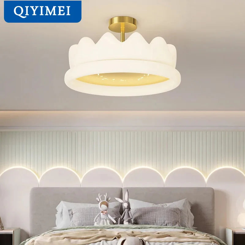 lustre qiyimei pour chambre de filles éclairage intérieur décoratif