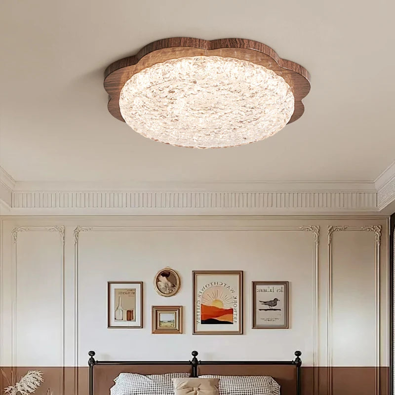 plafonnier rétro à spectre complet pour un éclairage doux