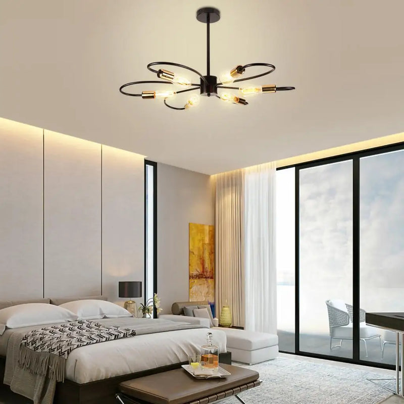 lustre moderne à leds pour salon nordique suspension