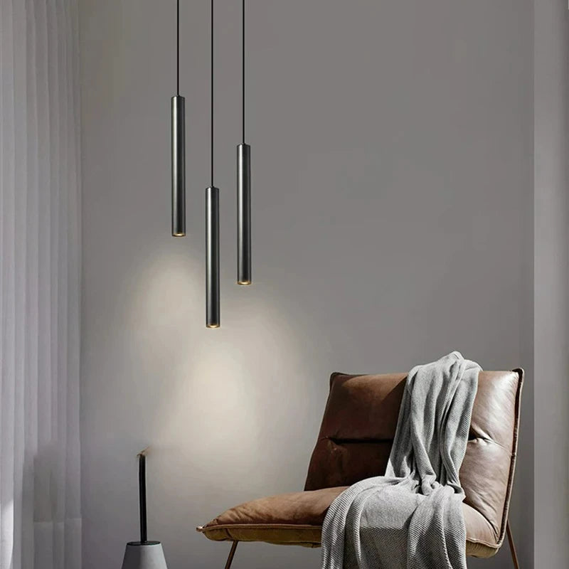 suspension minimaliste en laiton pour hôtel