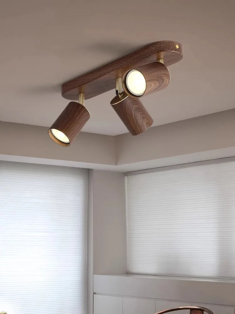 spot led en saillie avec ampoule remplaçable et têtes réglables