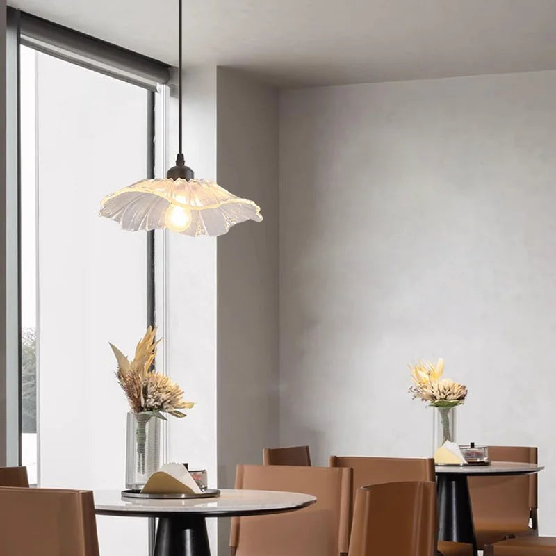 lustre nordique led en forme de fleur de lotus