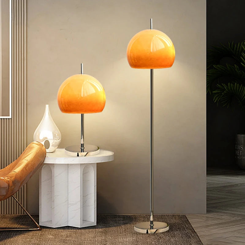 lampe de table rétro moderne style bauhaus champignon d'ambiance