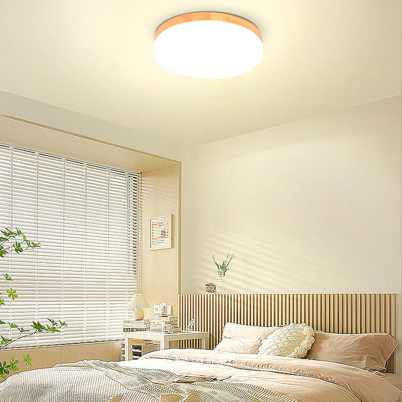 plafonnier led imitation grain de bois pour intérieur