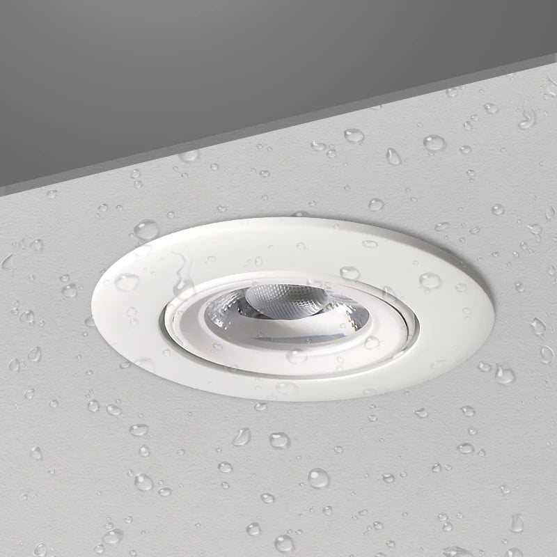 Spot lumineux LED encastrable rond pour salle de bain