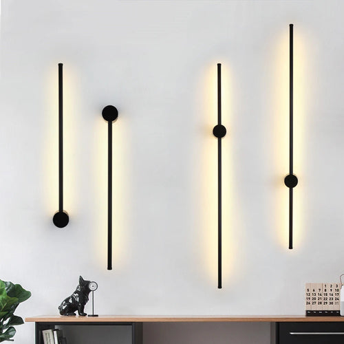 applique murale led minimaliste longue bande décoration éclairage intérieur