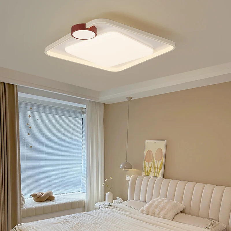 Plafonniers carrés ronds simples chambre LED éclairage intérieur moderne couloir nordique étude cuisine salle à manger lumière