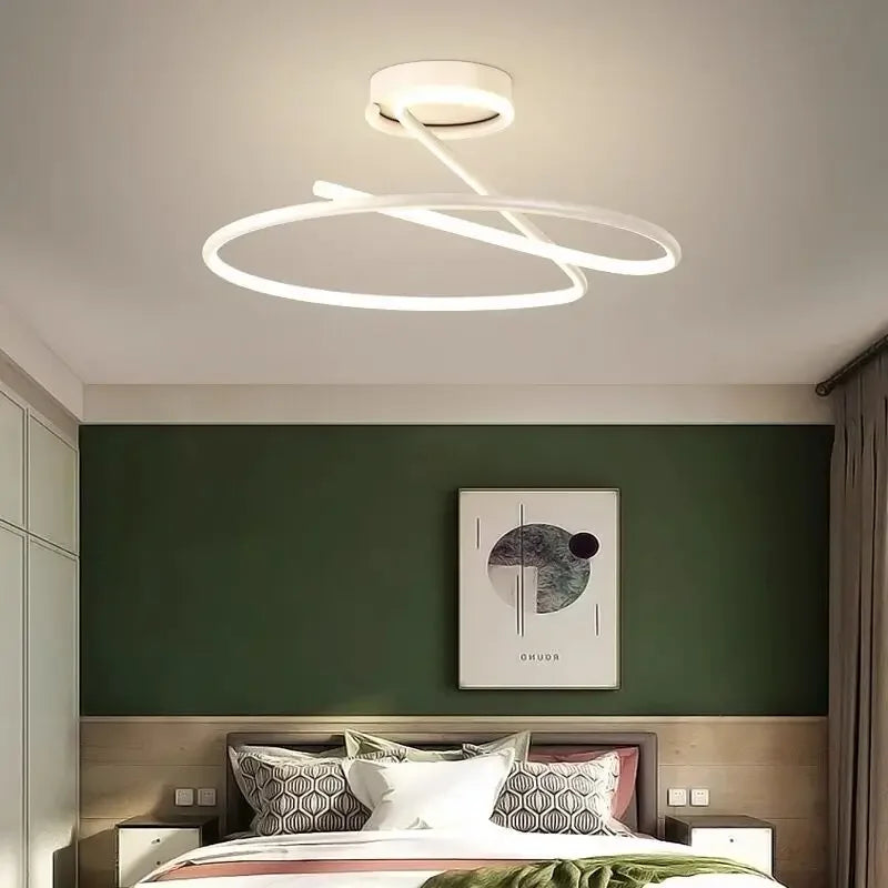 lustre moderne à leds pour décoration intérieure loft