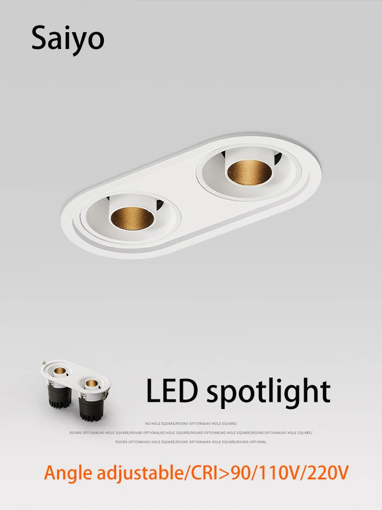 projecteurs led smart downlight encastré gradation spot lumière murale