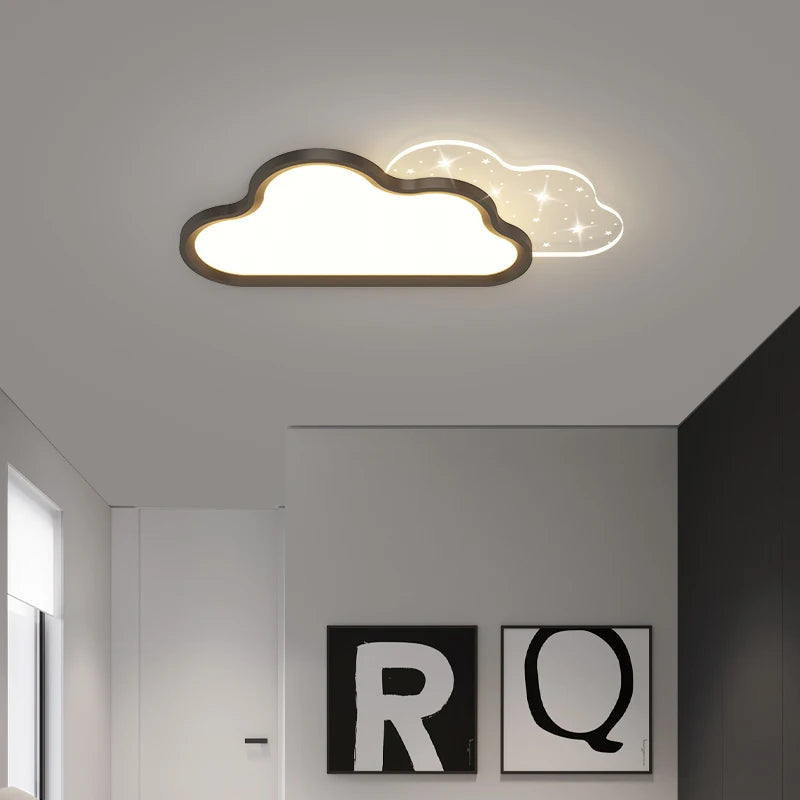 lustre nuage lumineux suspension décoration intérieure luminair