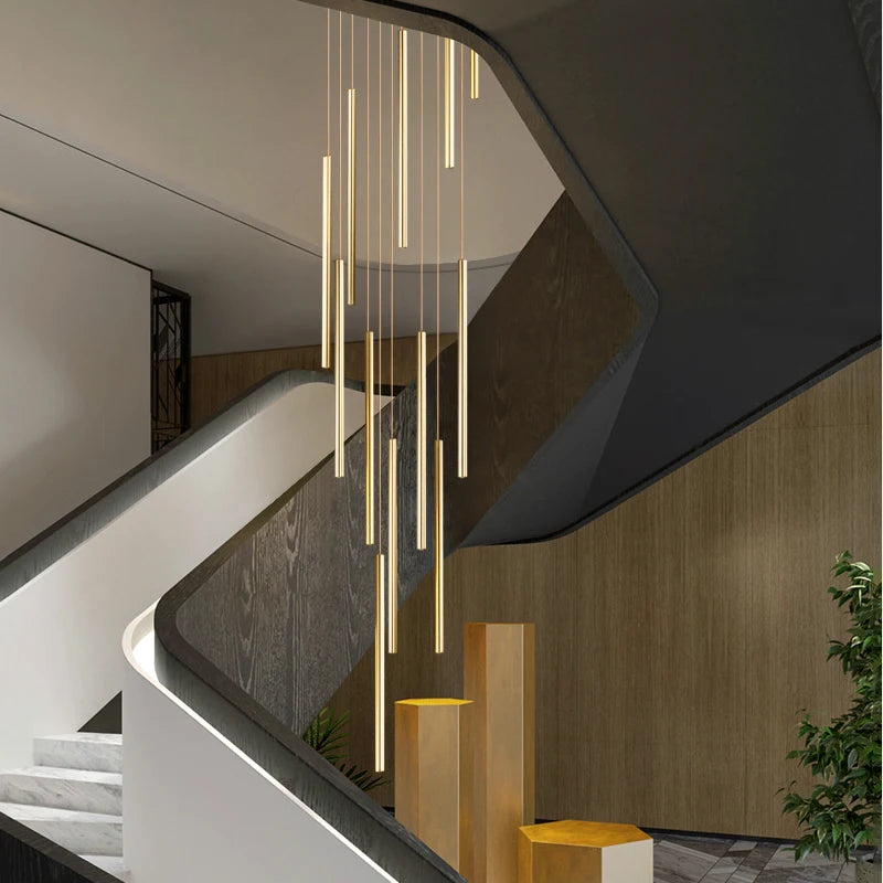 lustres de luxe légers pour villas modernes minimalistes nordiques