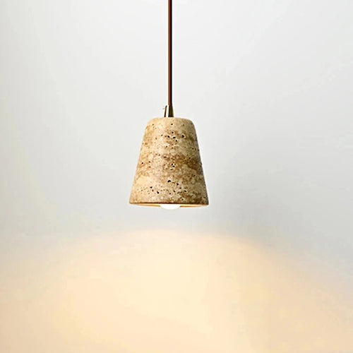 Suspension en marbre jaune