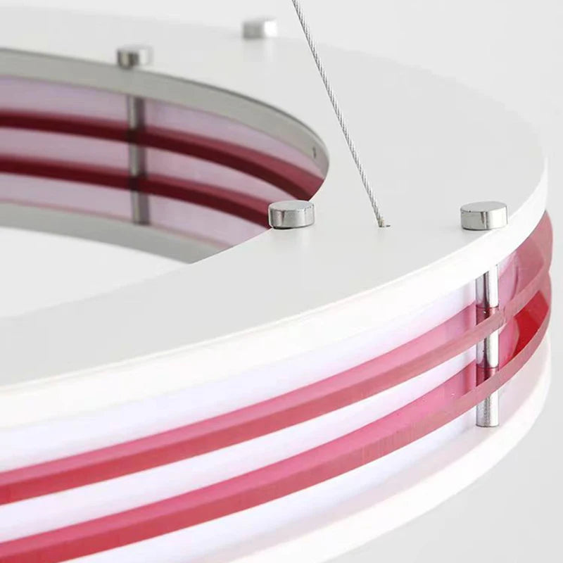 lustre art déco style anneau suspendus luminaires fil réglable