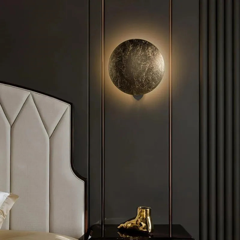 applique murale moderne en forme de lune design italien