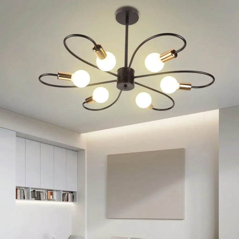 lustre moderne à leds pour salon nordique suspension