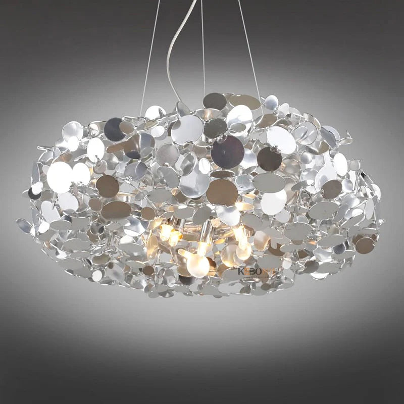 suspension de luxe postmodernes en acier inoxydable