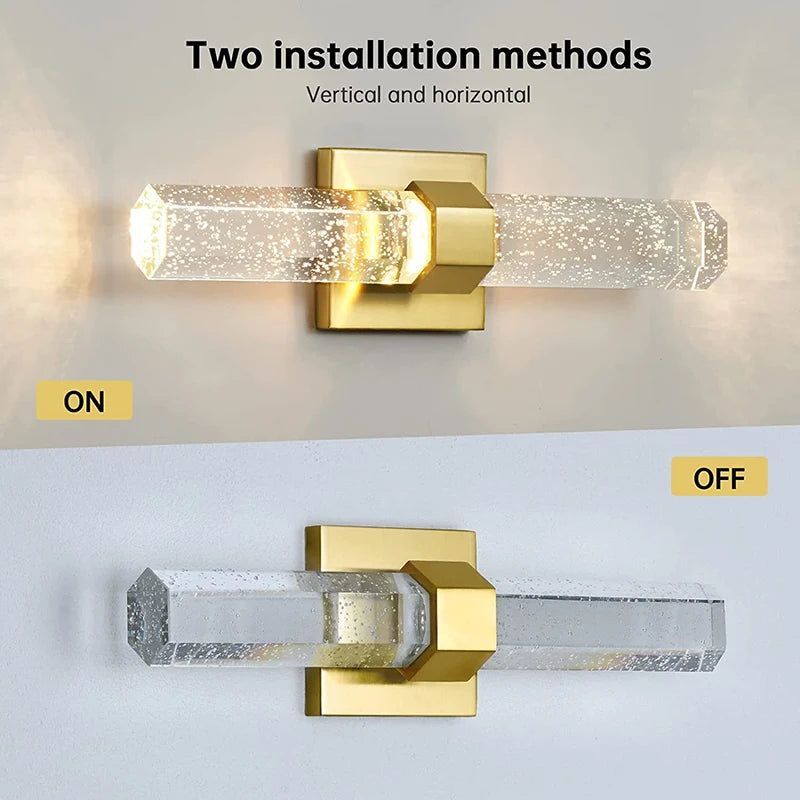 Modern Up and Down Wall Lamp for Home Bedroom Bedside Living Room Aisle Hallway Stair Wall Sconce Light 10W 110V 220V Gold