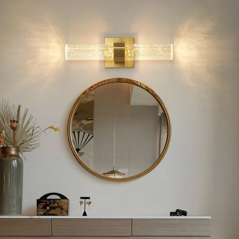 Luxury Bubble Crystal Wall Lamps Up And Dwon Modern Bedside Wall Light for Living Room Aisle Hotel Entarnce Lighting AC110V 220V
