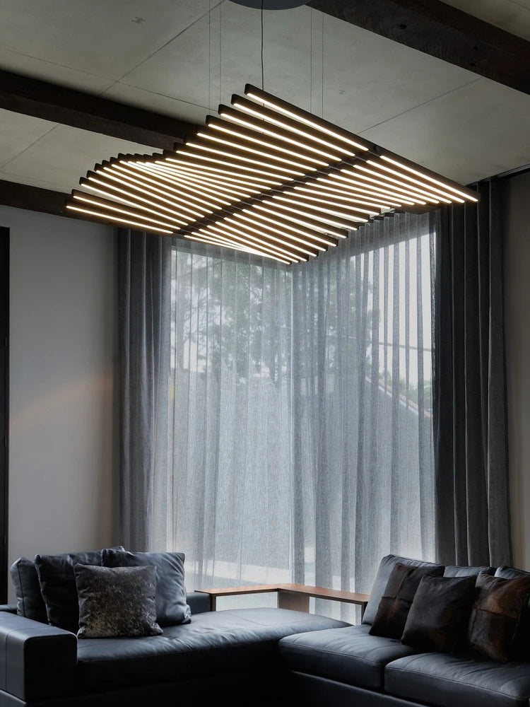 lustre moderne minimaliste design nordique en linéaire
