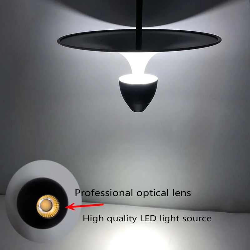 Nordique Designer Créatif Lustre Suspension LED Suspension UFO Chevet Bar Chambre Restaurant Décor À La Maison Éclairage Intérieur