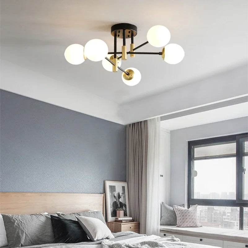 lustre moderne à leds simple suspension design éclairage