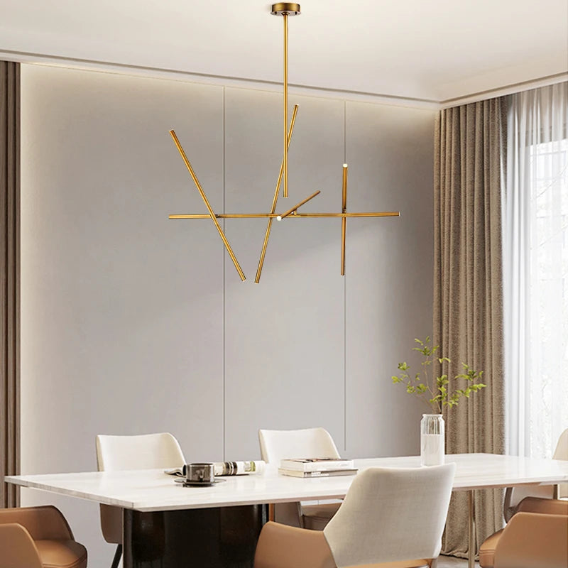 lustre post-moderne créatif personnalité nordique led forme branche