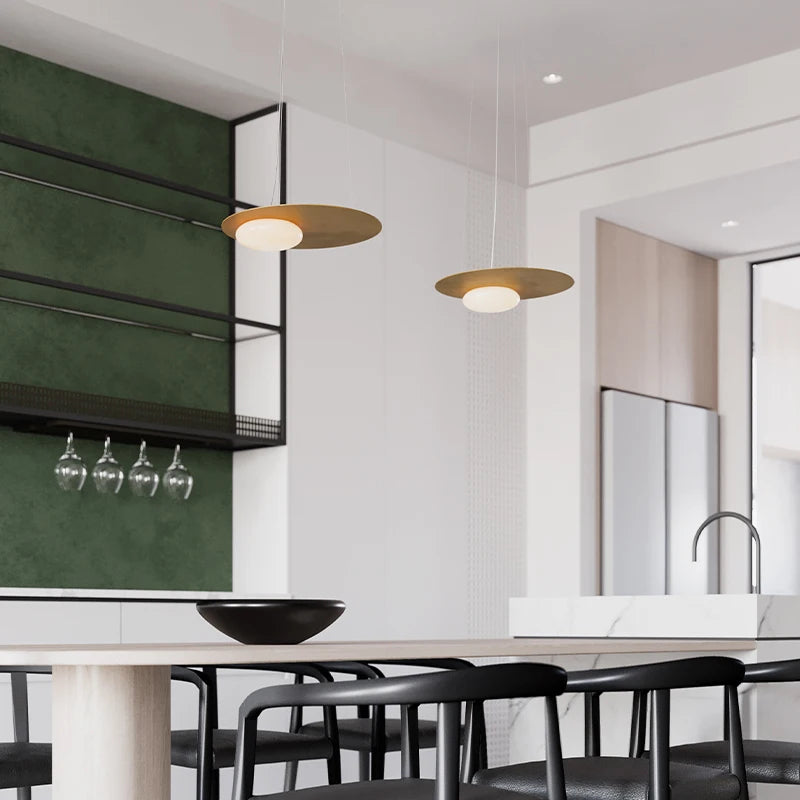 lustre led moderne créatif pour décoration de restaurant avec cordons réglables
