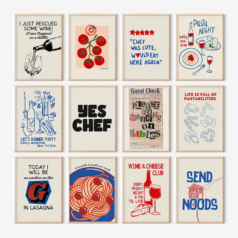 ensemble mural rétro esthétique affiche d'art pour décoration galerie