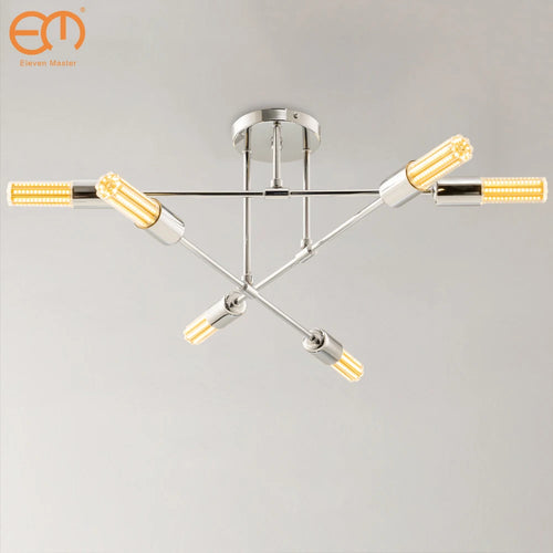 lustre spoutnik semi encastré moderne style nordique galvanoplastie