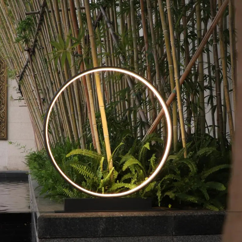 Lampe LED ronde imperméable en aluminium
