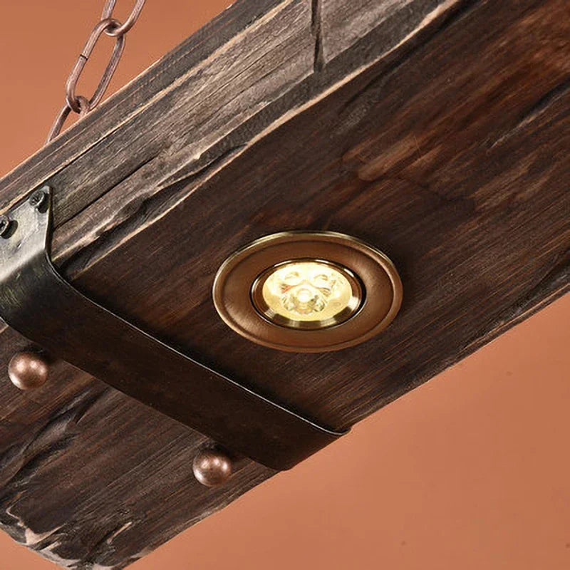 Industrial style Bar pendant light LOFT Retro Solid Wood Pendant Lamps Personality E27 Edison Bulb Suspension home decoration