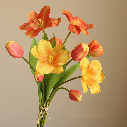 fleurs artificielles tulipes réalistes décoration mariage luxe