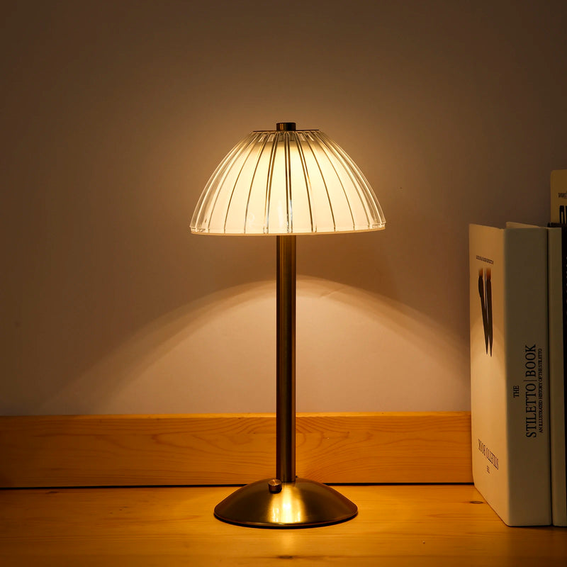 Lampe de bureau rechargeable USB dimmable 3 couleurs LED