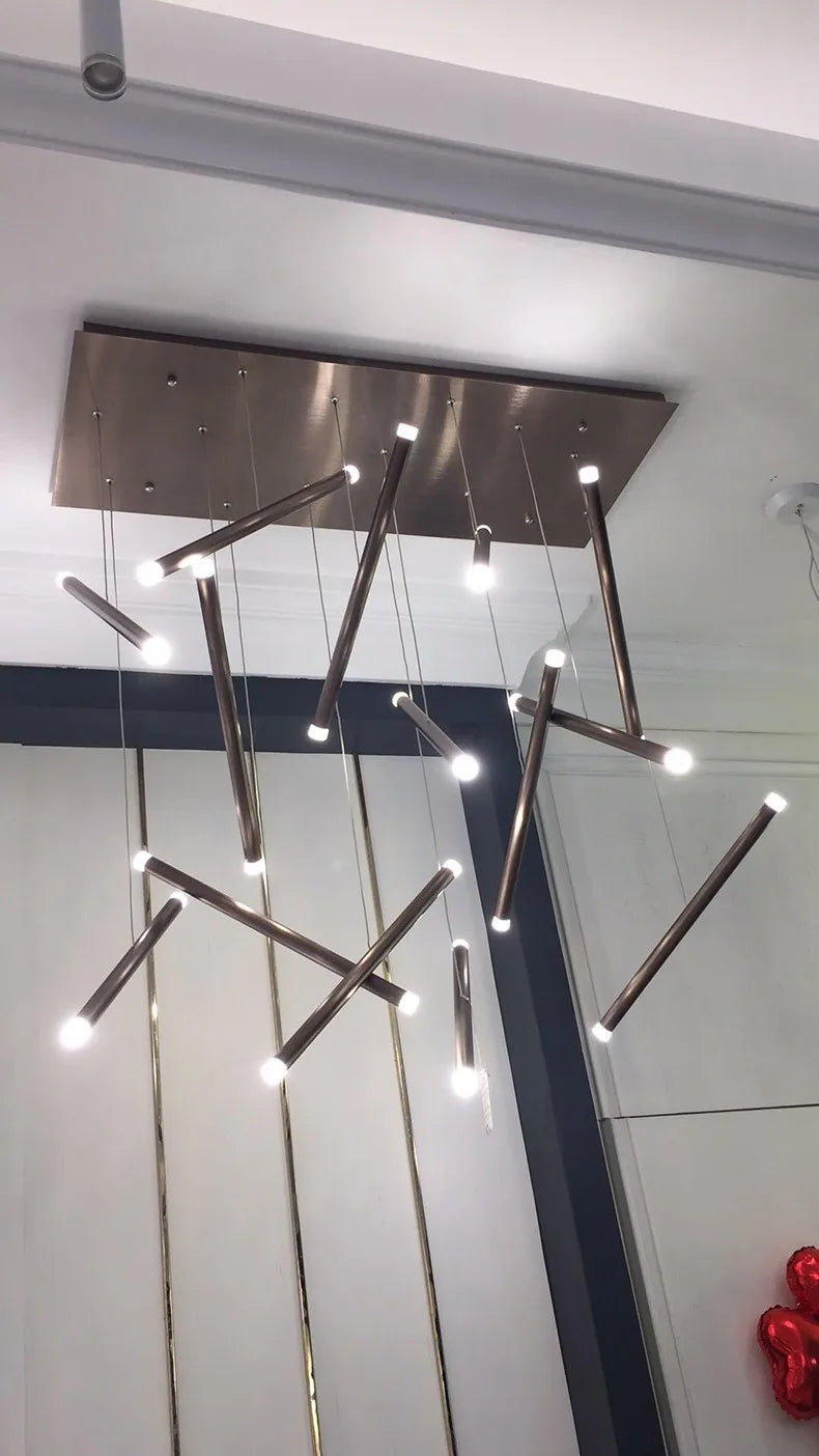 lustre led minimaliste moderne pour restaurant bar entreprise café magasin