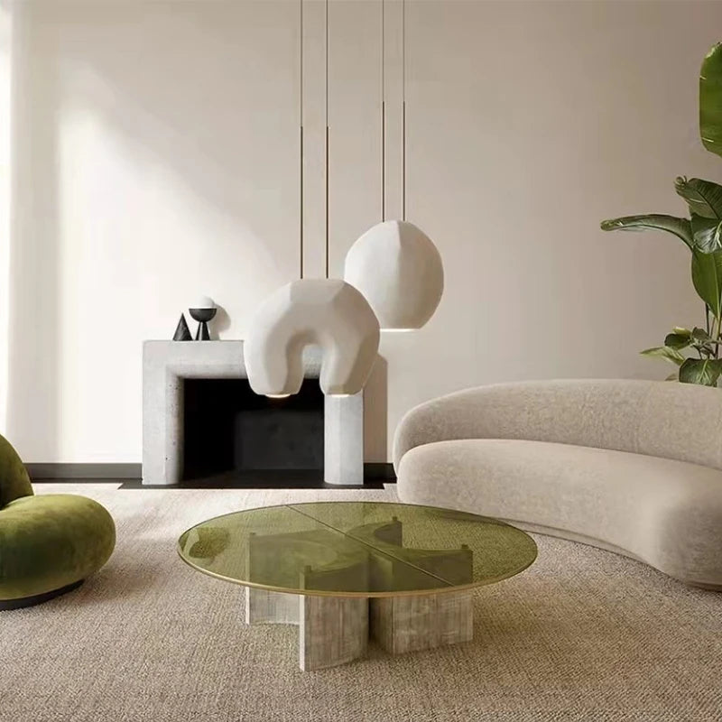 lustre moderne en forme de u design en résine pour éclairage d'étude