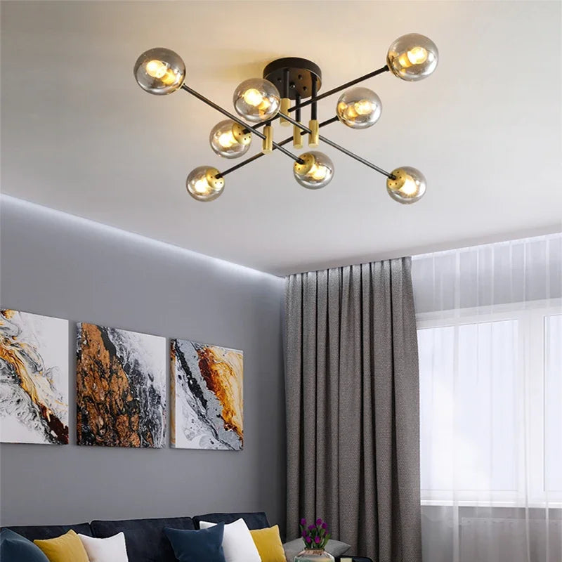 lustre moderne à leds simple suspension design éclairage