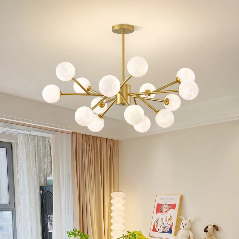 lustre moderne led qiyimei avec 12/15 lumières pour intérieur