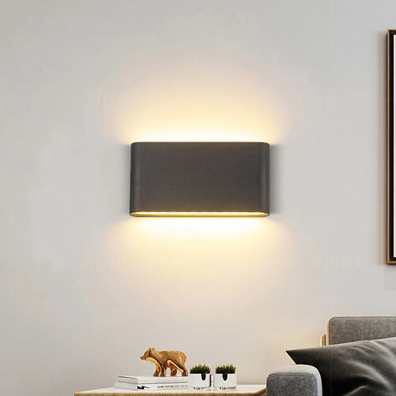 applique murale led moderne étanche luminaire décoratif intérieur extérieur aluminium