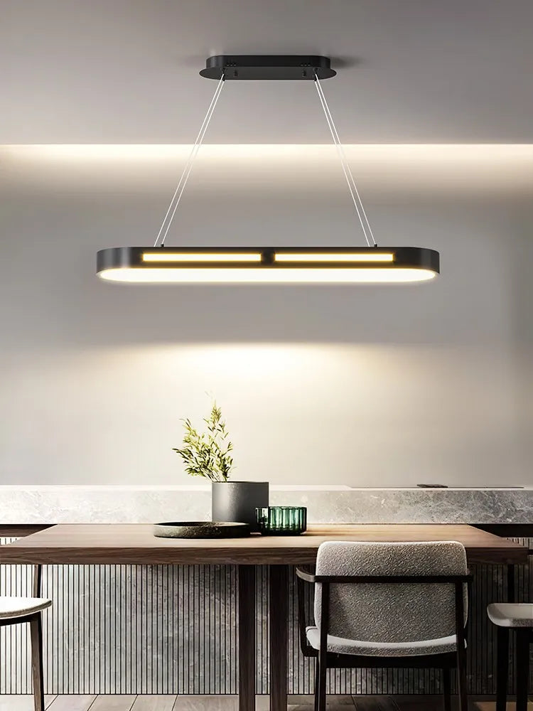 lustre moderne minimaliste led barre de lumière de luxe