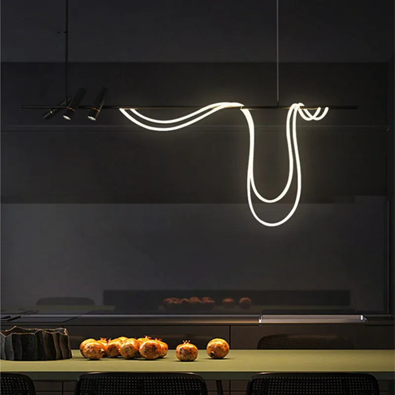 lustre led moderne design lampes suspendues décor éclairage