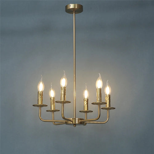 lustre moderne simple en fer avec lumière créative